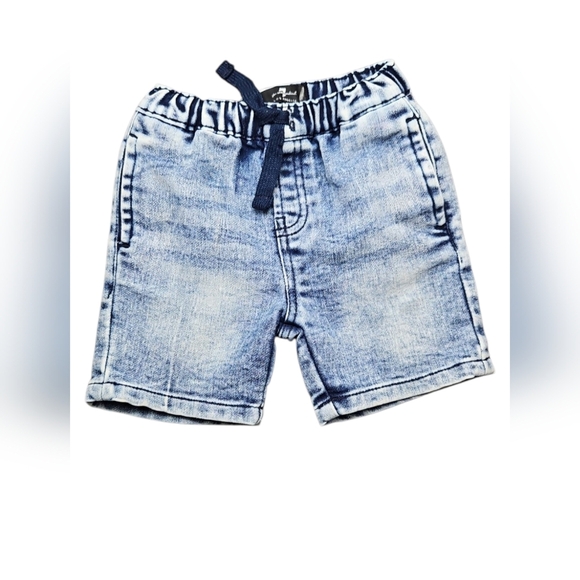 7 For All Mankind Blue Jean Boys Shorts Size 18 Months - Picture 1 of 2